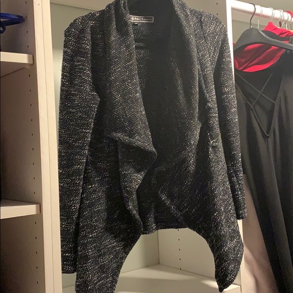 Tweed Shawl Collar Sweater Sz M - Picture 6 of 8